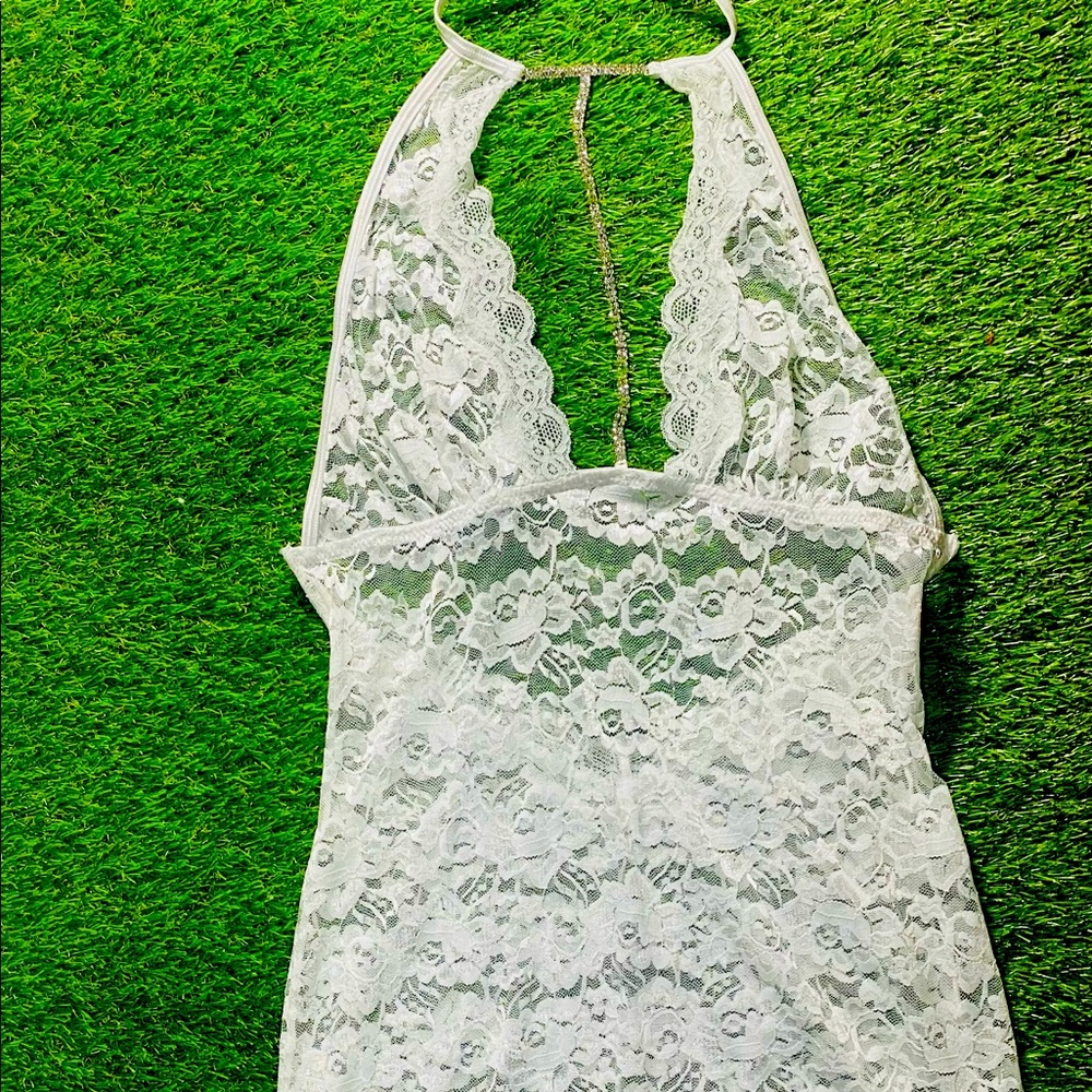 White Lace Lingerie Top size S/M